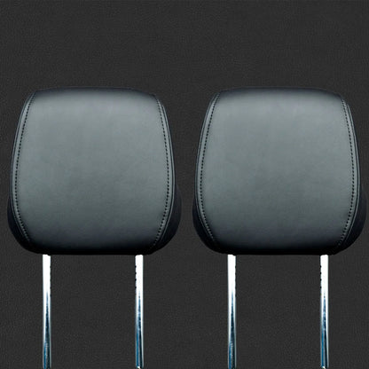 KAVAXI Premium Leather Headrest Covers Compatible with BMW 3 Series F30 (2012-2018) | 320i 328i 330i 335i 340i