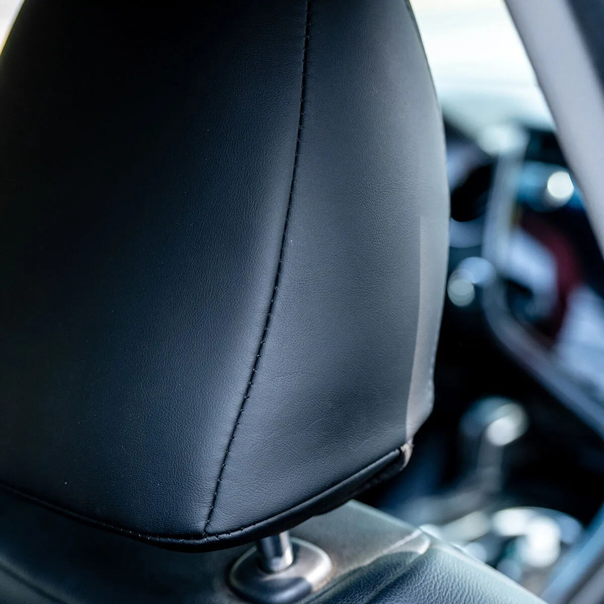 KAVAXI Premium Leather Headrest Covers Compatible with Toyota Camry (2018-2024)