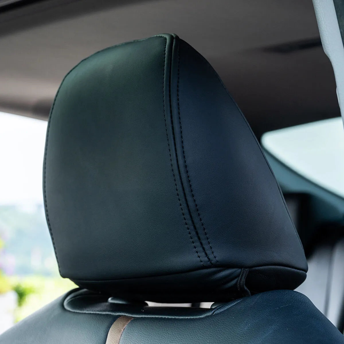 KAVAXI Premium Leather Headrest Covers Compatible with Toyota Camry (2018-2024)