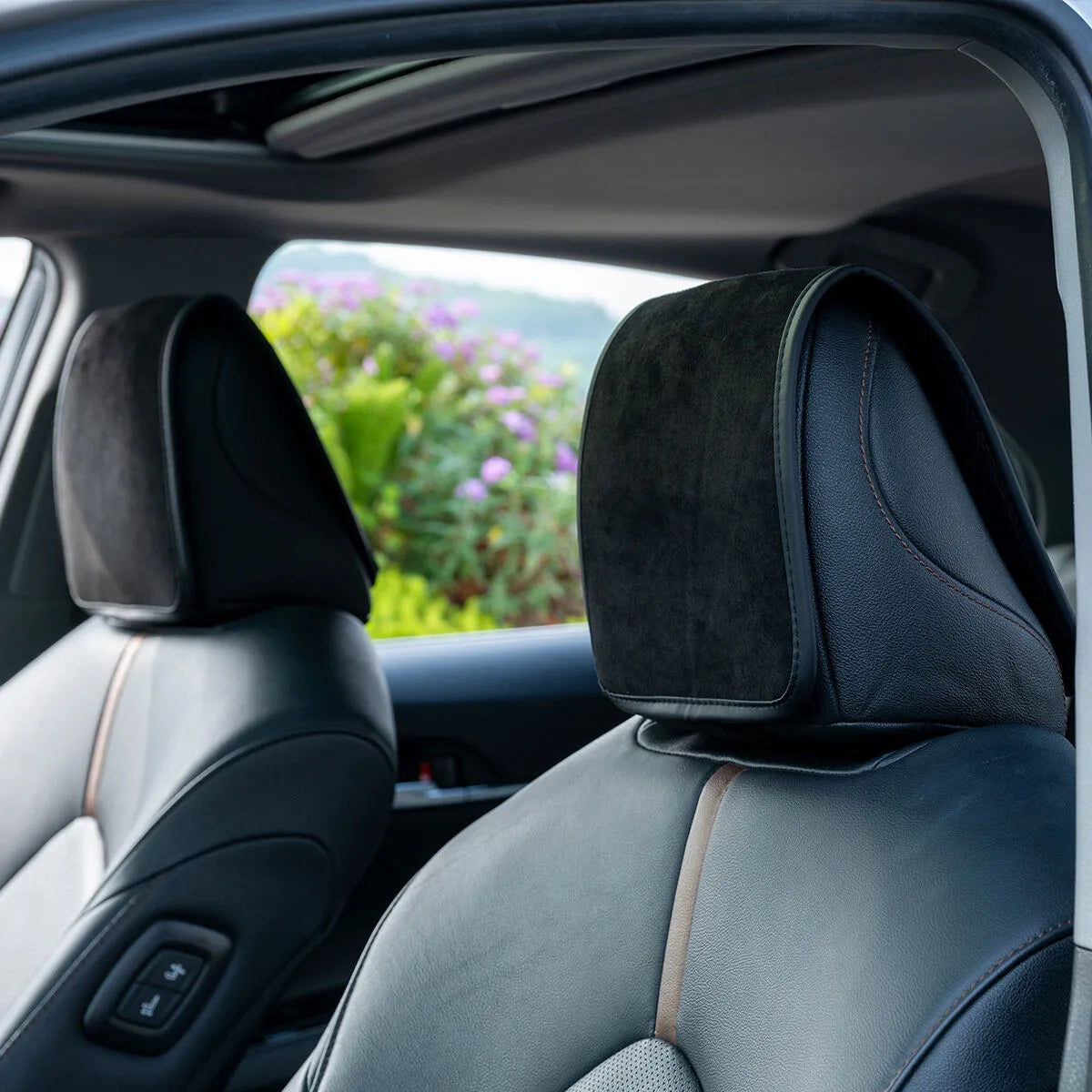 Universal Suede Headrest Covers for Cars, Trucks & SUVs | Interior Upgrade